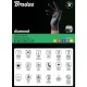Нітрилові захисні рукавички, DIAMOND, розмір XL, 9-10, чорний, RWJNDBC10