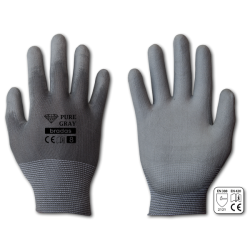 Рукавички захисні PURE GRAY поліуретан, розмір 8, RWPGY8