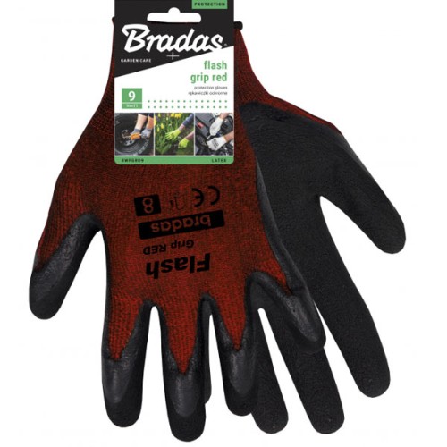 Рукавички захисні FLASH GRIP RED латекс, розмір 7, RWFGRD7