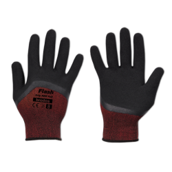 Рукавички захисні FLASH GRIP RED FULL латекс, розмір 8, RWFGRDF8