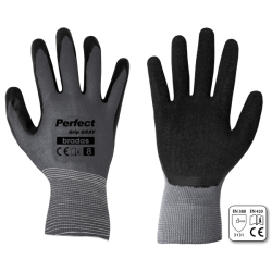 Рукавички захисні PERFECT GRIP GRAY латекс, розмір 9, RWPGGY9