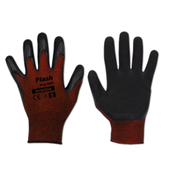 Рукавички захисні FLASH GRIP RED латекс, розмір 9, RWFGRD9