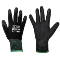 Рукавички захисні PURE BLACK PRO поліуретан, розмір 8, RWPBCP8
