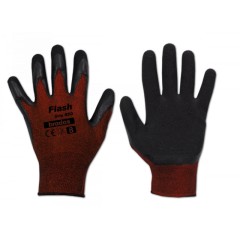Рукавички захисні FLASH GRIP RED латекс, розмір 6, RWFGRD6