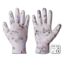 Рукавички захисні NITROX FLOWERS нітрил, розмір 8, RWNF8