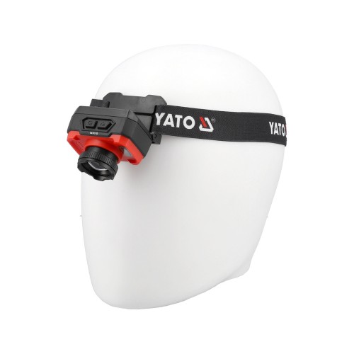 Фонарь налобный YATO питание Li-Po аккумулятор 3,7 В, 1,2 АГод
