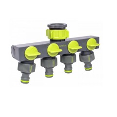 Розподільник Bradas з 4 кранами РВ 3/4 ", LE-03033K