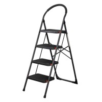 Складна стрем’янка  сталева Bradas 4 сходинки, висота останнього ступеня 98 см, DIY-LD01/4