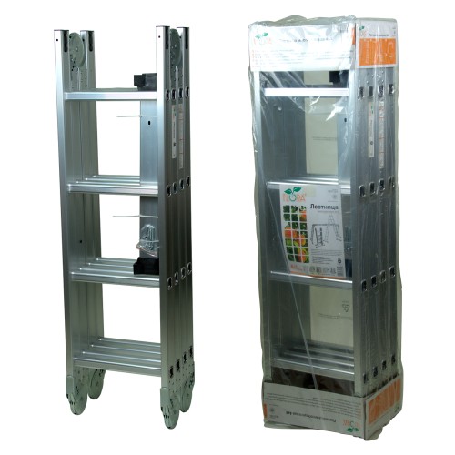 Драбина FLORA багатоцільові алюмінієві 4×4 ступенів 4.58 м (5031324)