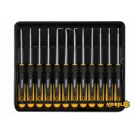 Набір прецизійних викруток та гачків VOREL 160 мм SL PH TORX Cr-V 12 шт