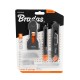 Набор ножей со скребком и сменными лезвиями 3 шт Bradas DIY-KN191809/SET2B