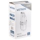 Насос вибрационный WETRON WVM60 0.25кВт H 75м Q 18л/мин Ø100мм 10м кабеля верхний вход