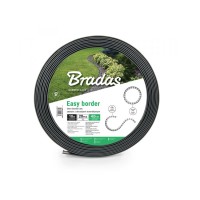 Бордюр прямий Bradas графіт 40 см х 10м з кілочками для кріплення