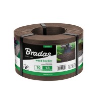 Бордюр прямий Bradas коричневий 130 мм х 10 м