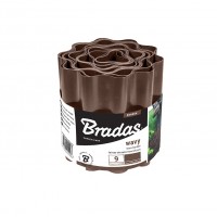 Бордюр хвилястий Bradas коричневий, 25 см х 9 м.