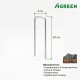 Металлическая шпилька Agreen 3/20см - 50шт для крепления оцинкованная