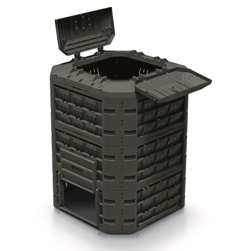 Компостер садовый Prosperplast 950 л черный