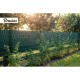 Стрічка для паркану 19см-35м + затискачі 20шт 450г/м² зелена Bradas