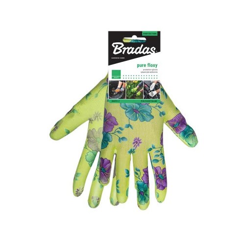 Перчатки защитные Bradas, PURE FLOXY, полиуретан, размер 8, RWPFL8