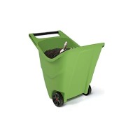 Садовая тачка пластиковая PROSPERPLAST 85 л оливковый