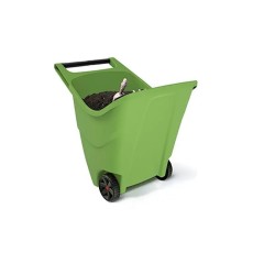 Садовая тачка пластиковая PROSPERPLAST 85 л оливковый