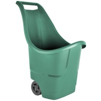 Садова тачка Serinova на колесах 50 л. зелена