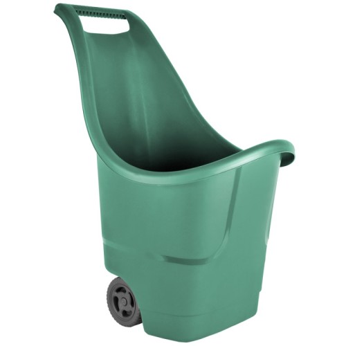 Садовая тачка на колесах Serinova 50 л зеленая