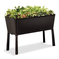 Грядка для растений Keter 120 л Easy Grow, коричневая 114х50х76 см