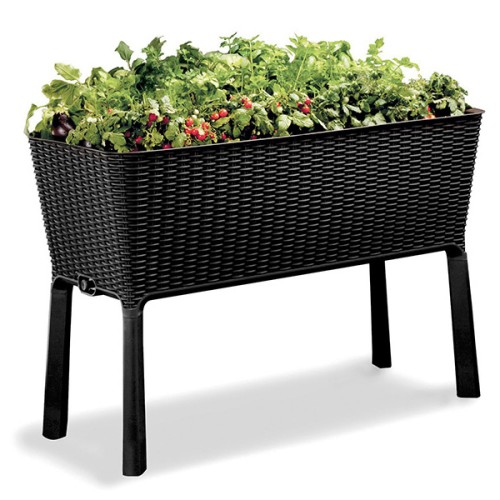 Грядка для растений Keter 120 л Easy Grow, серая 114х50х76 см