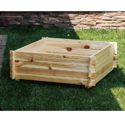 Висока грядка ящик садовий дошка 800х800х300 Greenbox не фарбована