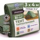 Тент Agreen 80 г/м² тарпаулин размер 3 х 4м темно-зеленый