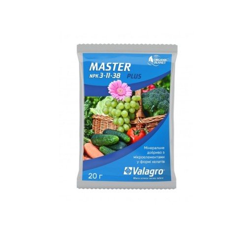 Комплексне мінеральне добриво Master 20 г NPK 3-11-38