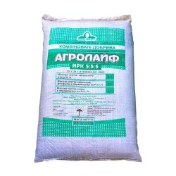 Удобрение Агролайф N:P:K 5:5:5, 25 кг органоминеральное на основе компоста