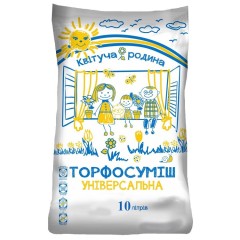 Торфяной субстрат Квітуча родина универсальный 10 л