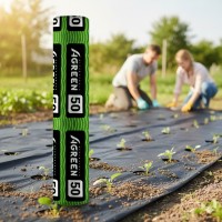 Агроволокно Agreen чорне щільність 50 (1,07х50) з перфорацією 2 отв