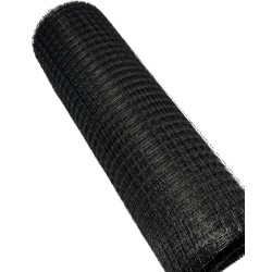 Сетка вольерная 35 г/м.кв Agroprotectors черная. размеры 0,5х100 м.