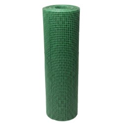 Сетка ограждающая, садовая Bradas 300 г/м.кв., 15х15 мм, 1x25м, AS-HEX15151025GR