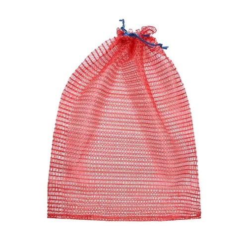 Сетка мешок для овощей 10кг, 30х55см, 50шт с завязками красная