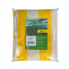 Затеняющая сетка Agreen 95% (4х10) бело-желтая