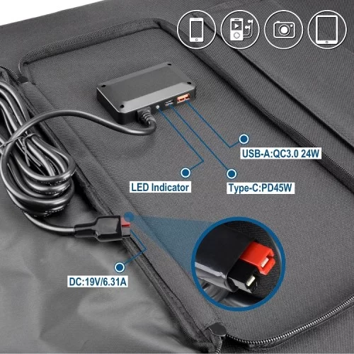 Складная солнечная батарея Dusson 120W