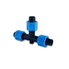 Тройник зажимной для капельной ленты SantehPlast