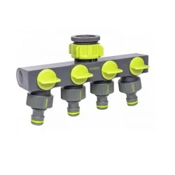 Распределитель Bradas с 4 кранами РВ 3/4", LE-03033K