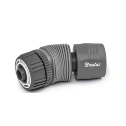 Коннектор с регулировкой угла изгиба с аквастопом Bradas 1/2 white line soft WL-S2142