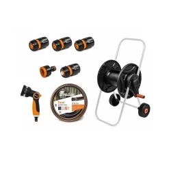 Комплект тележка, шланг 1/2" 20 м, фитинги, пистолет Bradas ECO-AG26020SET1