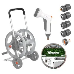 Комплект для полива тележка, аксессуары и шланг 1/2 - 50м Bradas SILVER PRO SET WL-AG33350SET1