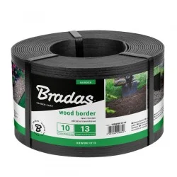 Бордюр прямий Bradas чорний 130 мм х 10 м