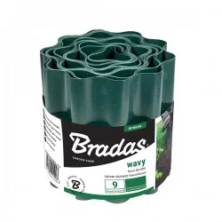 Бордюр хвилястий Bradas зелений 10 см х 9 м.