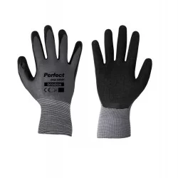 Перчатки садовые Bradas RWPGGY8 PERFECT GRIP GRAY латекс, размер 8