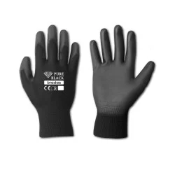 Рукавички садові Bradas RWPBC8 PURE BLACK латекс, розмір 9