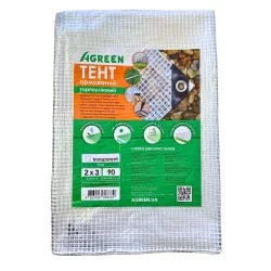 Тент Agreen 90 г/м² армированный размер 2 х 3м прозрачный